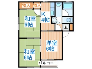 オックスフォード笠神の物件間取画像